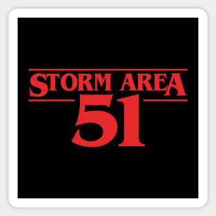 Storm Area 51 Area 51 80's Alien UFO Conspiracy Theory Slogan Sticker